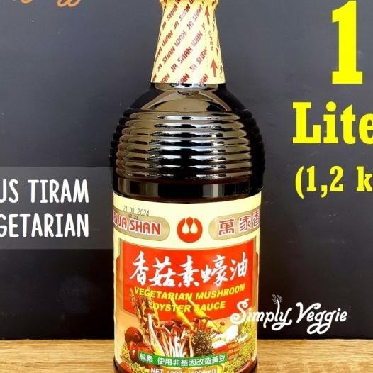 

Wan Ja Shan Oyster Sauce Vegetarian 1 L / Saus Jamur Tiram 1 Liter