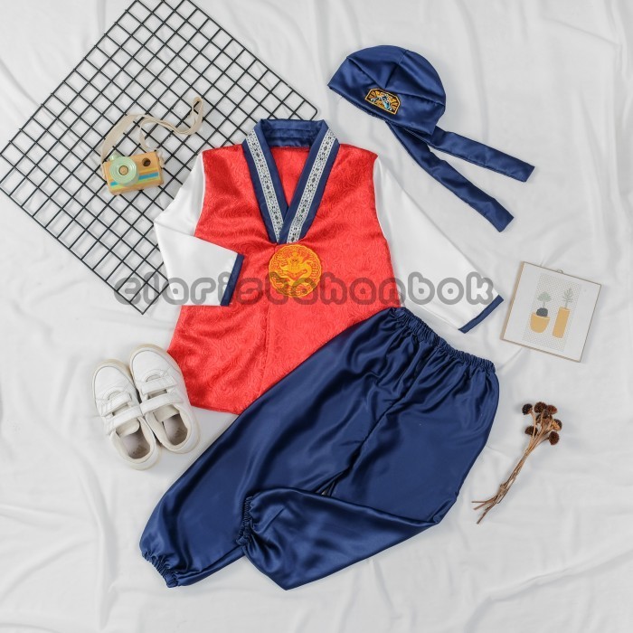 Hanbok Anak Laki Laki Baju Adat Tradisional Korea Jan001