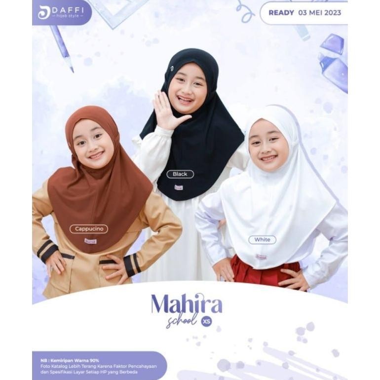 Baruuuu Mahira School Xs Ori Daffi Hijab/Jilbab Anak Sekolah Tk