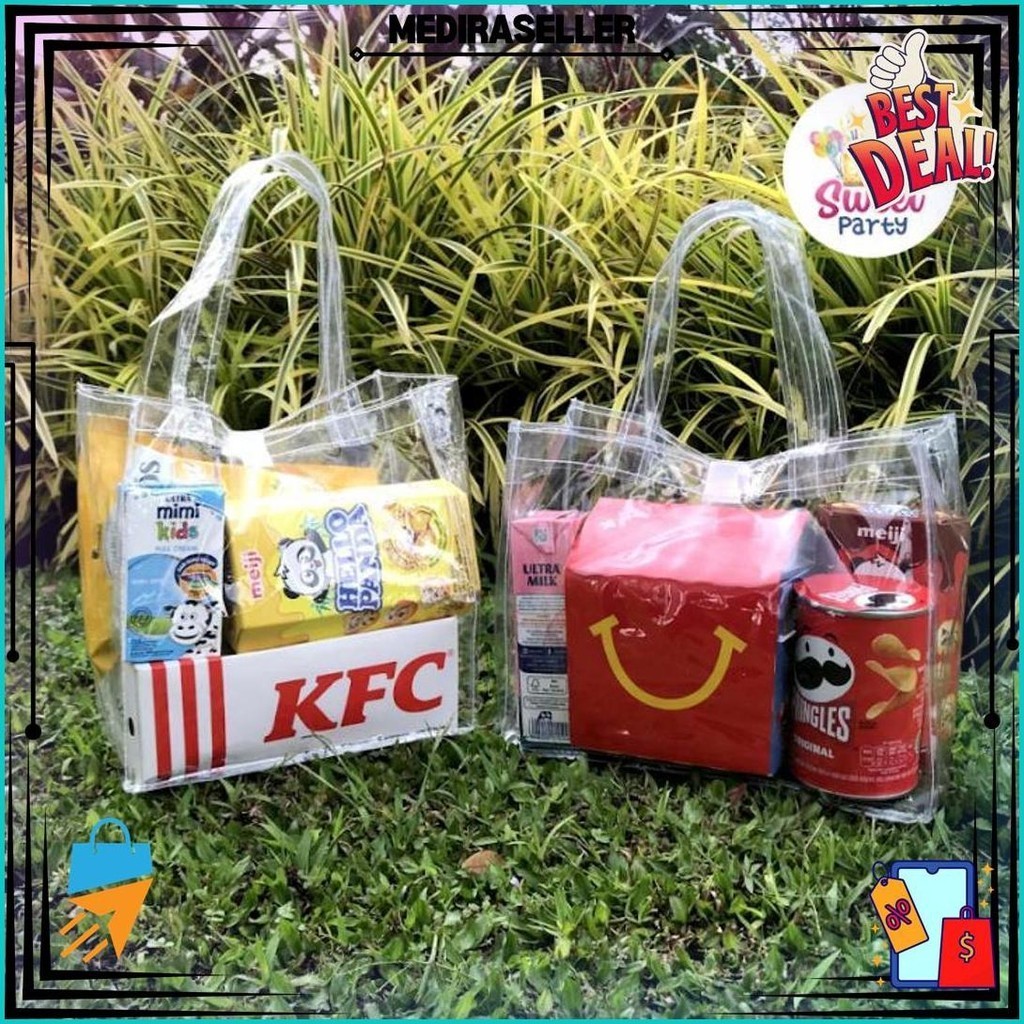 

Tas Mika Bening Transparan Tebal, Souvenir Ulang Tahun, Hampers Aqiqah, Tas Snack Ultah Kue Lebaran B Sale