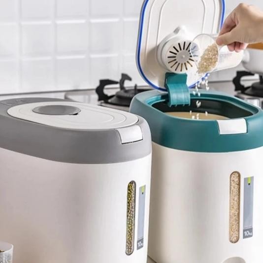 Rice Storage Barrel Box Buet Disser Wadah Tempat Beras Anti Kutu