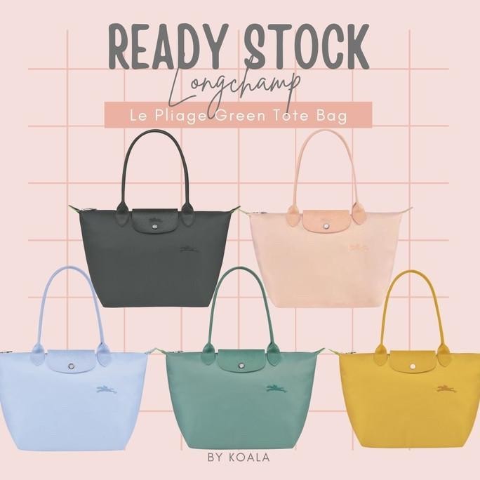 [READY STOCK] Tas Longchamp Le Pliage Green Tote Bag (2)