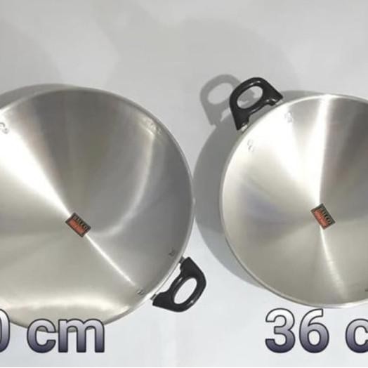 Halco Wajan Kuali Alunium Wajan Ggorengan Katel Gagang Masak