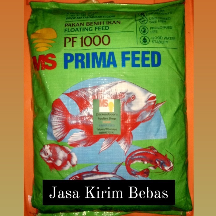 PAKAN PF 1000 PF1000 PELET IKAN BENIH BIBIT LELE GURAME NILA 10KG