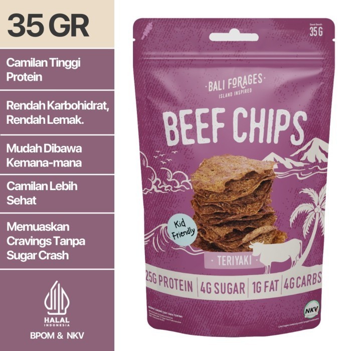 

MURAH Beef Chips Teriyaki Crispy Bali Forages Keripik Daging Sapi Krispi