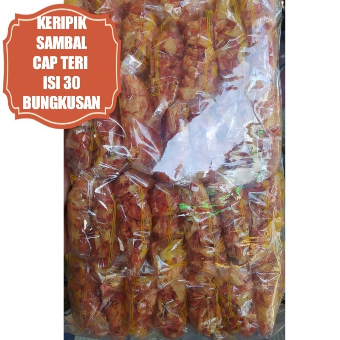 

DISKON Keripik Sambal Cap Teri Sibolga Kemasan 30 Bungkusan