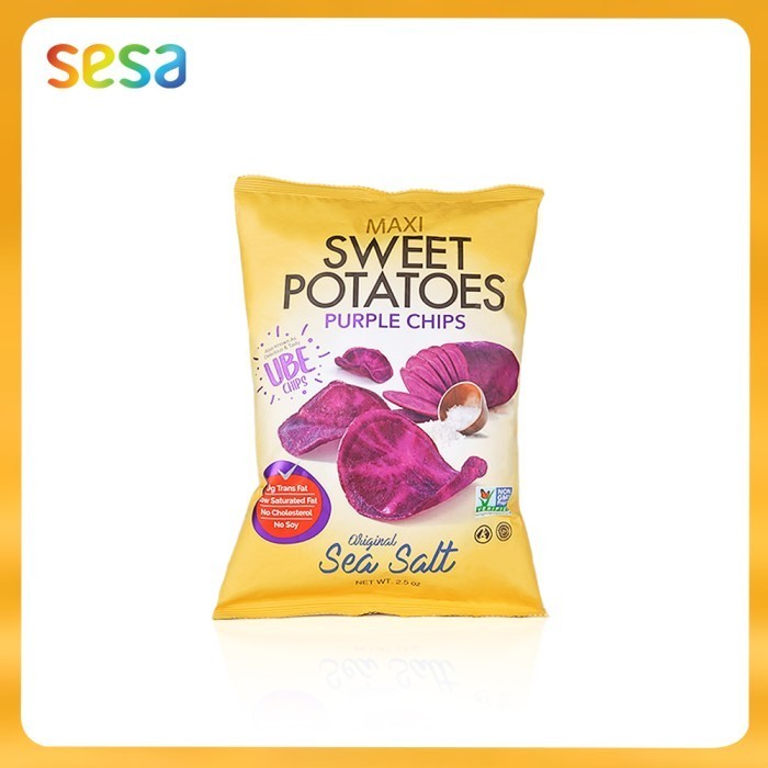 

HEMAT MAXI Sweet Potatoes Purple Chips Original Sea Salt 70gr - Gluten Free