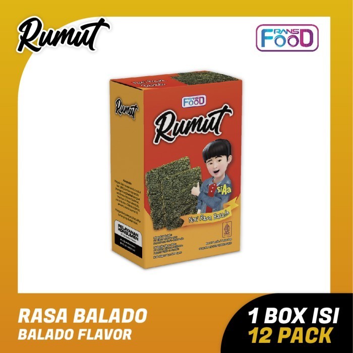 

BERGARANSI Rumut Cemilan Rumput Laut 10 Gr