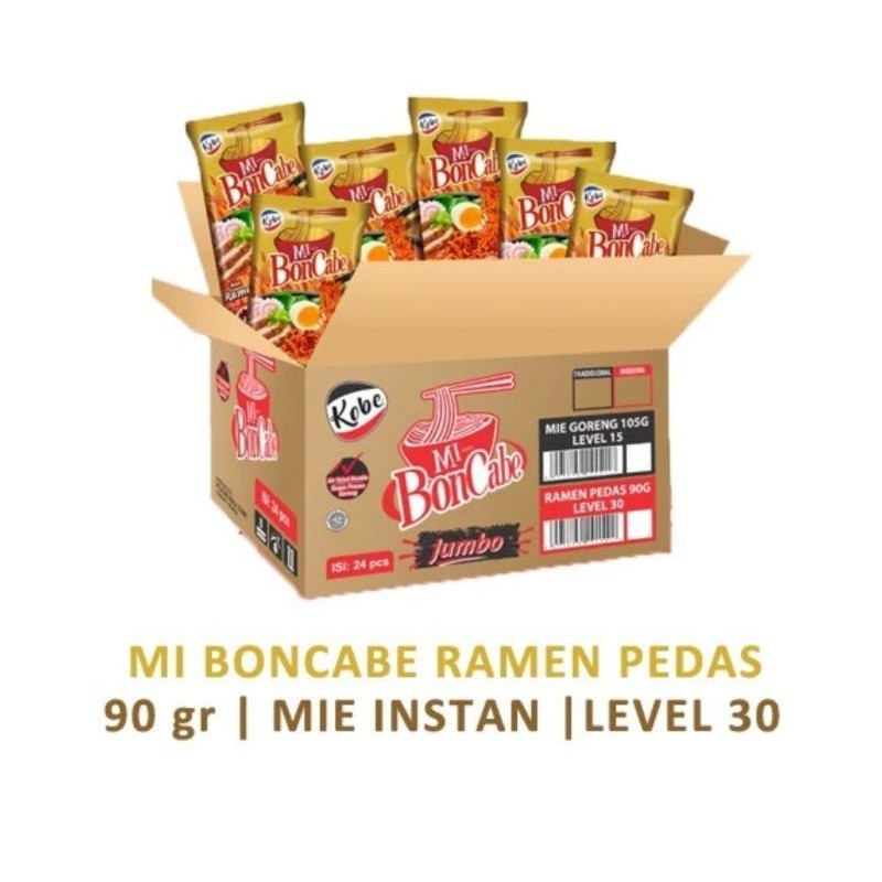 

Mie Bon Cabe Ramen Lev 30 Per Dus isi 24pcs