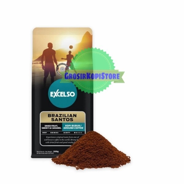 

Kopi Excelso Brazilian Santos Bubuk 200Gr