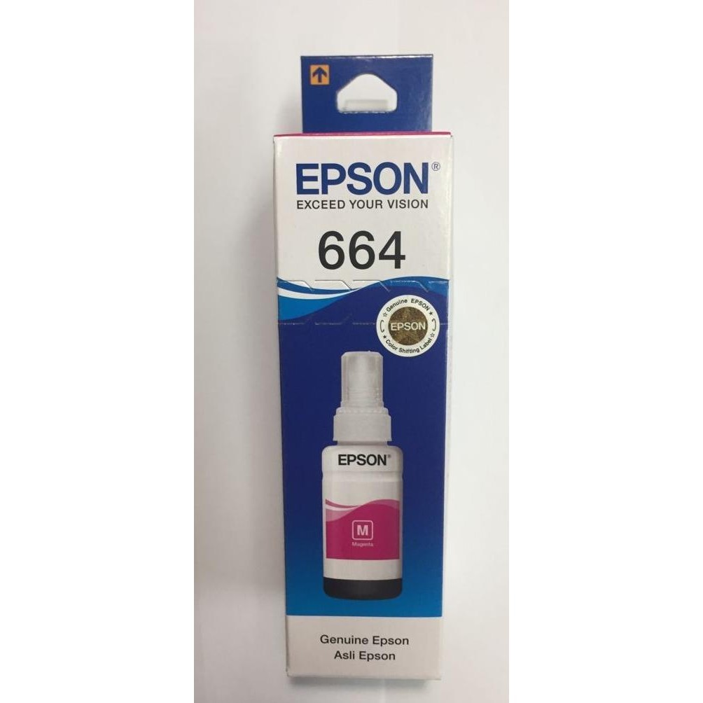 

BEBAS ONGKIR - Tinta Epson T664 T6643 664 6643 Magenta Cartridge Original Ori Asli