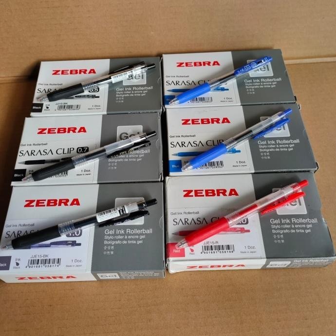 

TERMURAH - ball point pulpen zebra sarasa clip gel