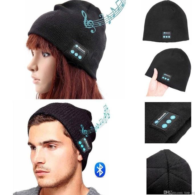 Topi Kupluk Beani Bluetooth