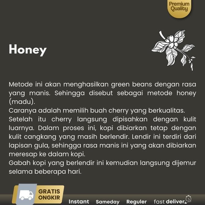 

Northsider Kopi Arabika Gunung Halu Pink Honey Coffee