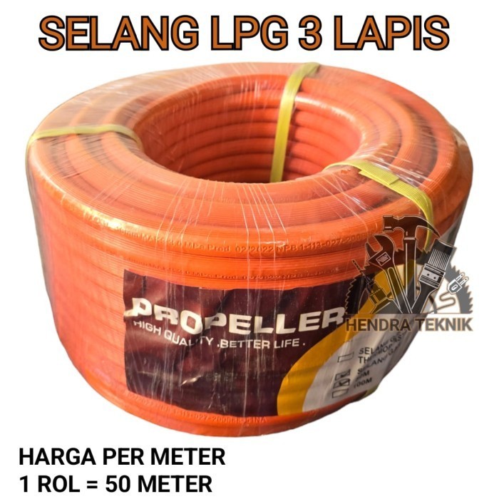 Original Selang Elpiji Orange Selang Gas Lpg Tebal 3Lapis Murah Bagus Star
