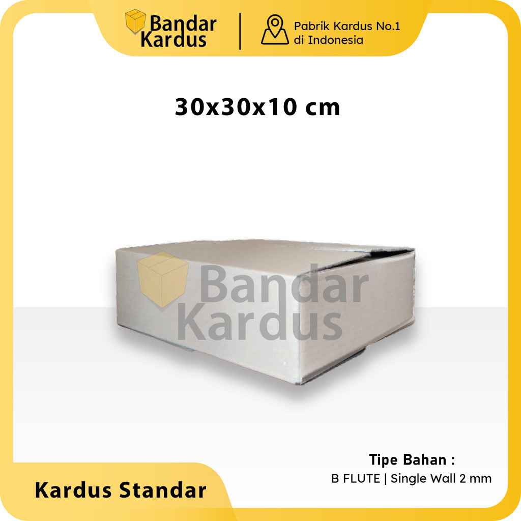 

Kardus Standar | Box Packing Multifungsi Uk 30x30x10 cm 10 pcs