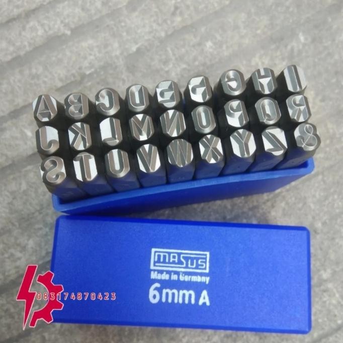 

Ready (Siap Kirim) Ketok Huruf Dan Angka 6Mm Masus Germany Original Stamp Punch Letter