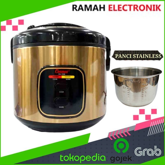 Rice Cooker Cosmos Crj-9308 Panci Stainless Steel
