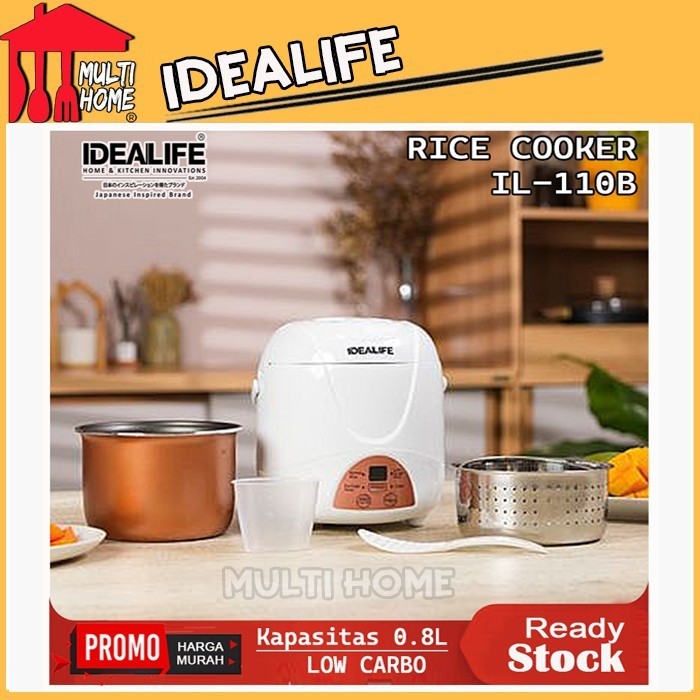 Mini Rice Cooker Idealife Il-110B / Il110B Low Carbo Low Sugar