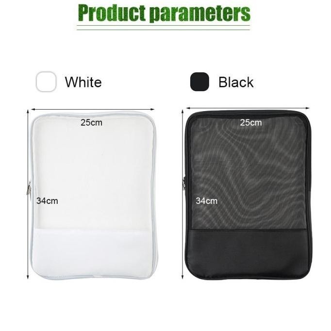 

Premium A4 Tas Dokumen Jaring Kantong Pouch Mesh Map File Organizer Zipper High Quality