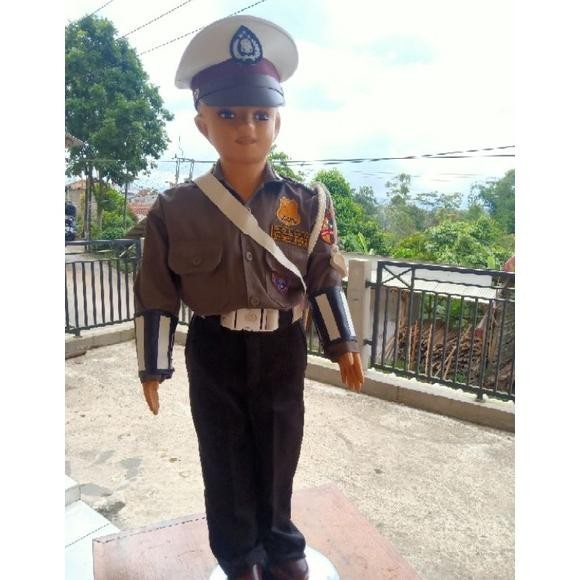 Baju Seragam Polisi Anak Kecil/ Pocil/ Seragam Satlantas Anak Kecil/ Baju Seragam Polisi Karnaval/ S