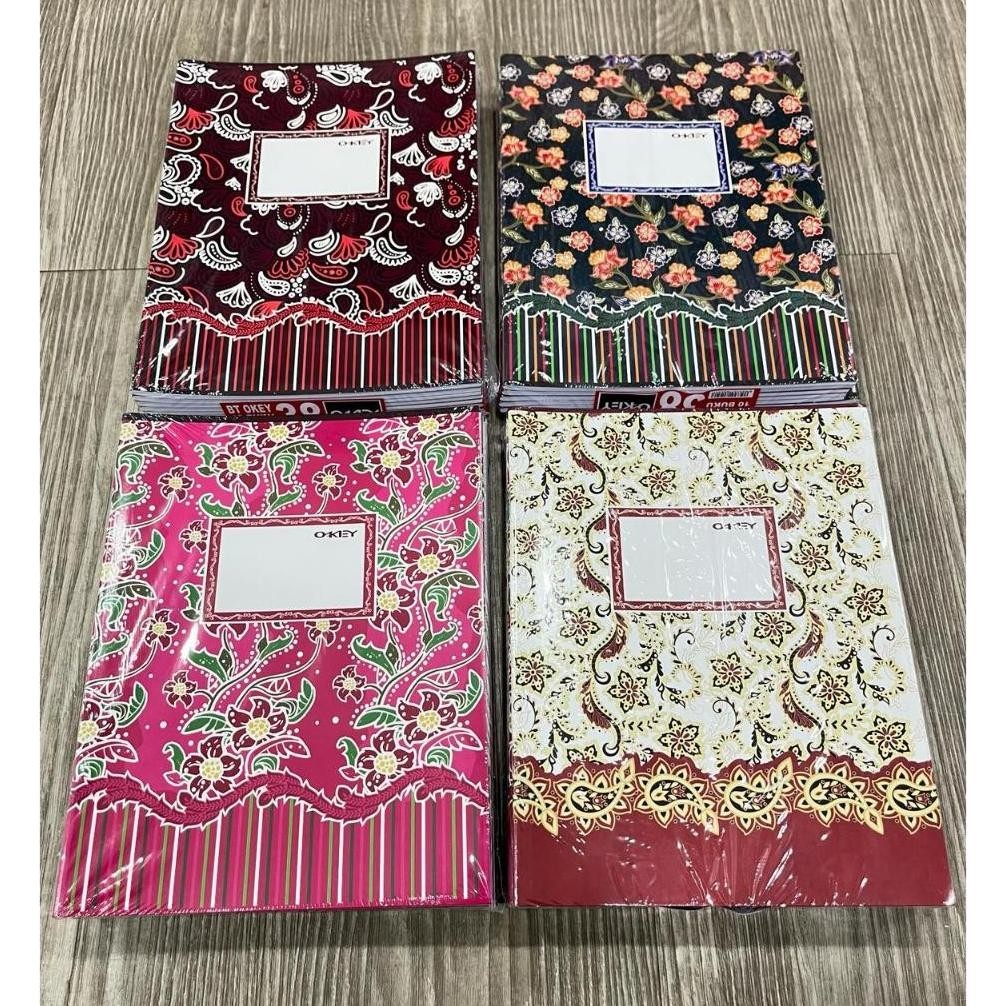 

Buku Tulis Okey 38 Lembar Motif Batik Isi 10 Buku Tulis (Murmer)