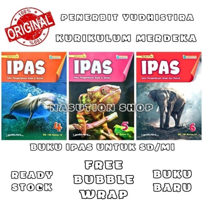 BIG SALE BUKU IPAS KELAS 4 5 6 SD YUDHISTIRA KURIKULUM MERDEKA IPA DAN IPS ORI !!!!!