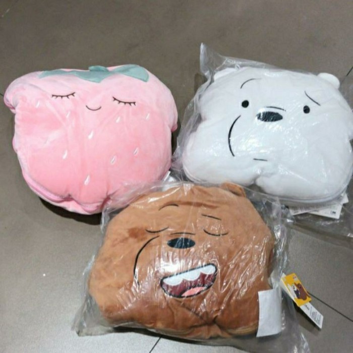 Miniso Balmut / Bantal Selimut / Bantal We Bare Bears / Bantal Fruit