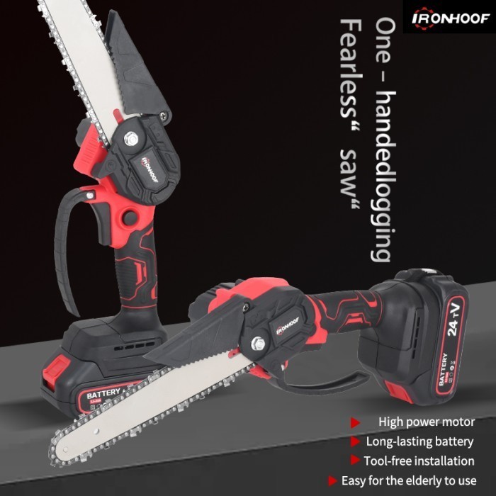 8 Inch Chainsaw Gergaji Rantai Elektrik Mini Lithium 24Volt Chain Saw