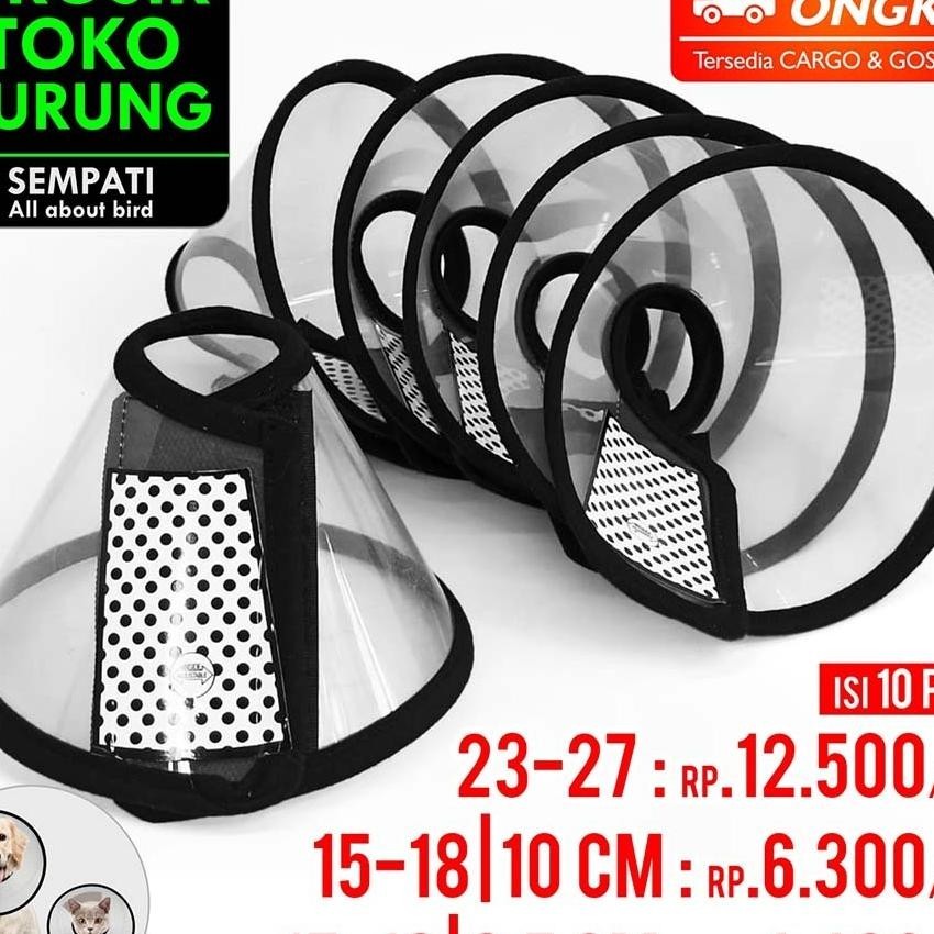Sempati Grosir Corong Pelindung Leher Kucing Anjing Isi 10 Pcs Pet Protection Collar Utup Kepala Bah