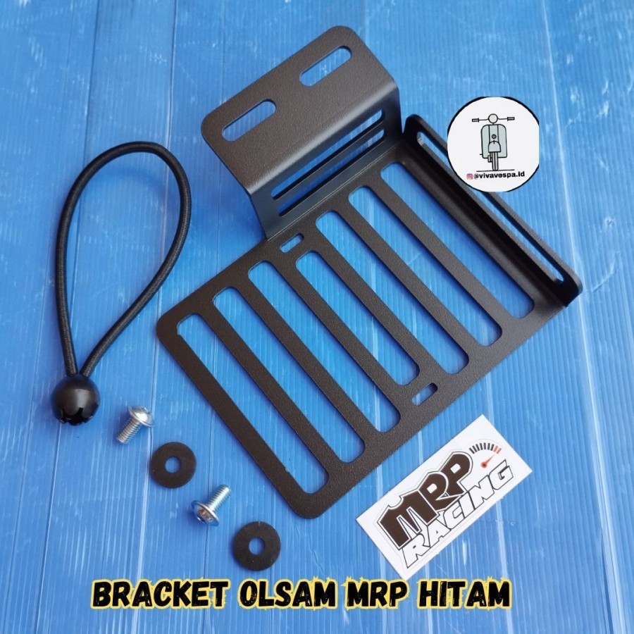 Bracket Oli Samping MRP Hitam utk Vespa Ring 10
