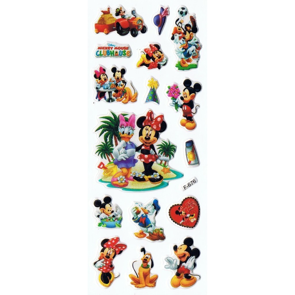 

SK-295 - Sticker Tempel Tempelan Hiasan Hias Reward Anak Embos Mickey