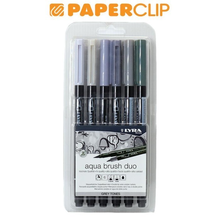 

Sarila Spidol Lyra Aqua Brush Duo 6521063 Grey Tones