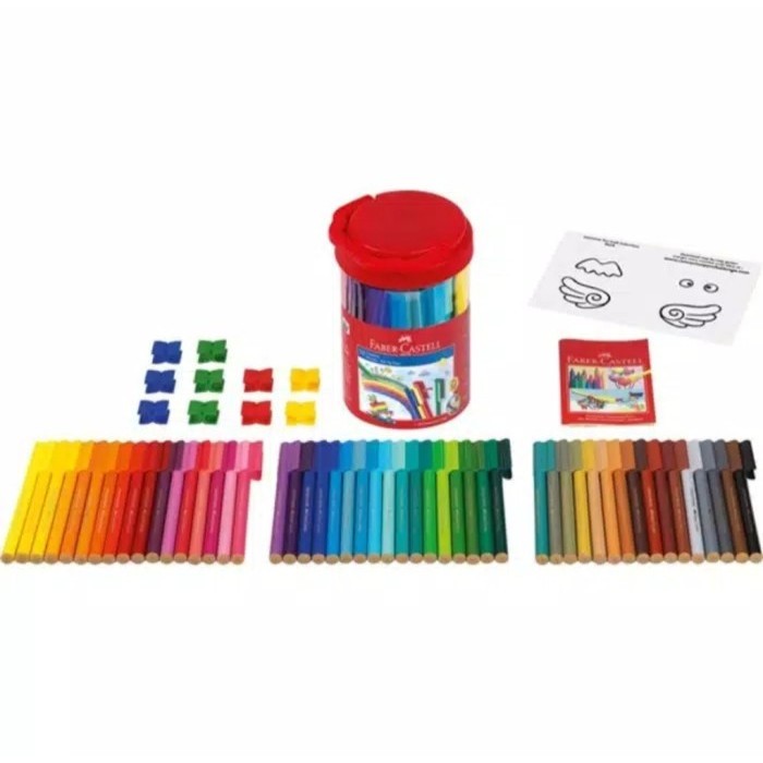 

Sarila Faber Castell 50 Connector Pens 11-1500-50Cc / Spidol Warna