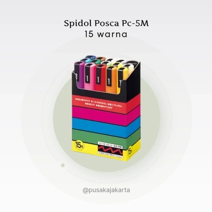 

Sarila Spidol Posca Pc5M 15 Warna