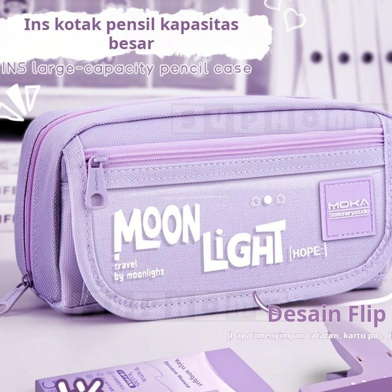 

8.8 Kotak Pensil Aesthetic Tas Penatempat Pensil Aesthetic Tas Pensil Pencil Case Tempat Alat Tulis Kapasitas Besar Hig Quality