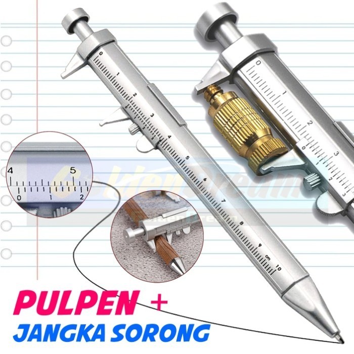 

Pulpen Jangka Sorong Pena Sigmat Vernier Caliper Pen Tulis Mistar Ukur