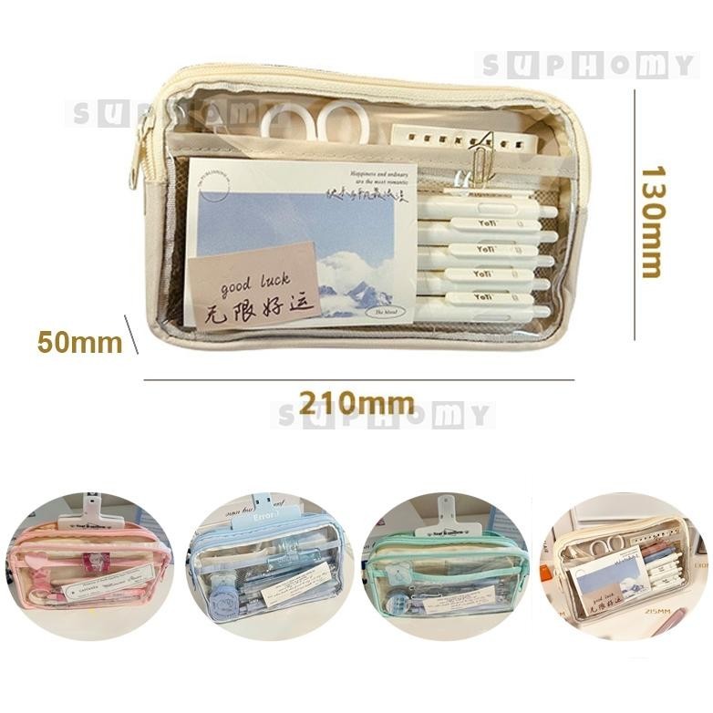 

kotak pensil aesthetic Tas PenaTempat Pencil Tas Pensil tempat alat tulis kapasitas besar