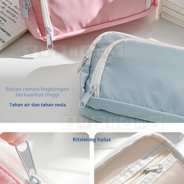 

Tempat alat tulis kotak pencil aesthetic Tas PenaTempat Pencil Tas Pensil kapasitas besar