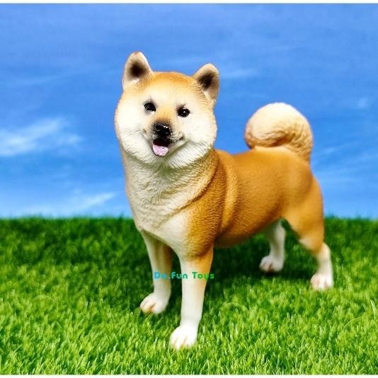 Shiba Ainu Animal Figure / Niatur Mainan Binatang Anjing Shiba Ainu