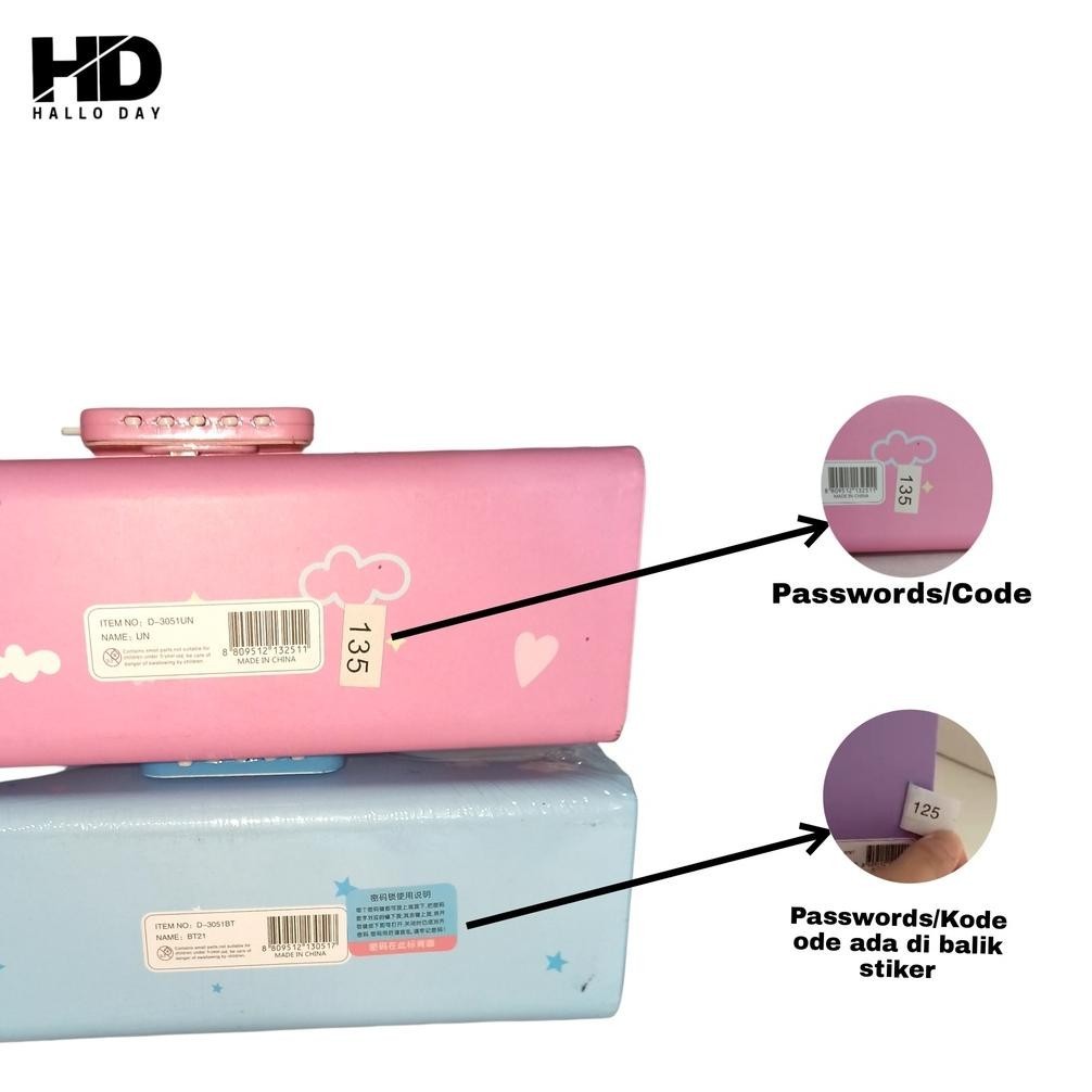 

WDM-2227 HD Kotak Pensil Karton+Kunci Pin/Tempat Pensil/Pensil Case Locker Murah