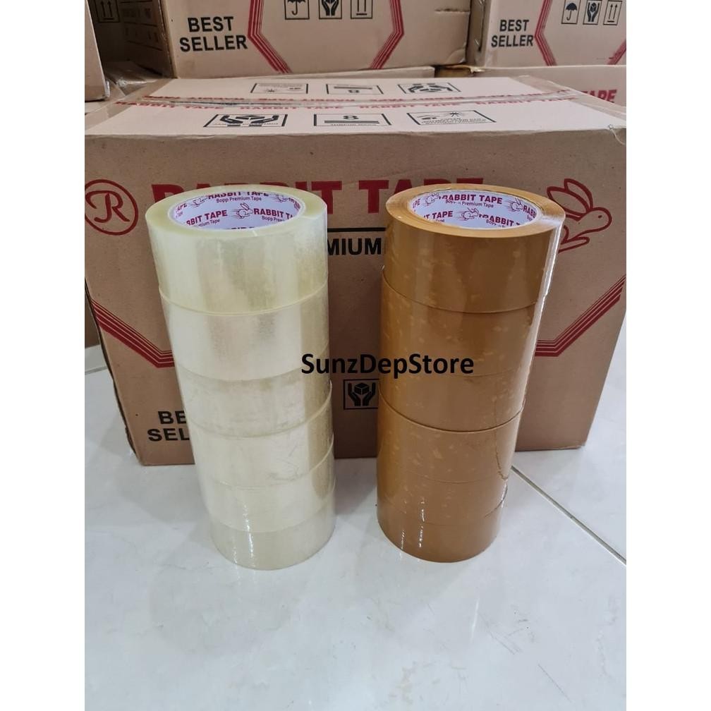 

fb-4 LAKBAN 2 INCH x 100 YARD / LAKBAN 45MM 100YARD 2INCH / KUALITAS LAKBAN DAIMARU (KHUSUS GOJEK/GRAB) Hemat