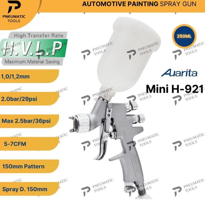 Spray Gun Auarita Mini H921 Hvlp - Automotive Painting Spray Gun H-921