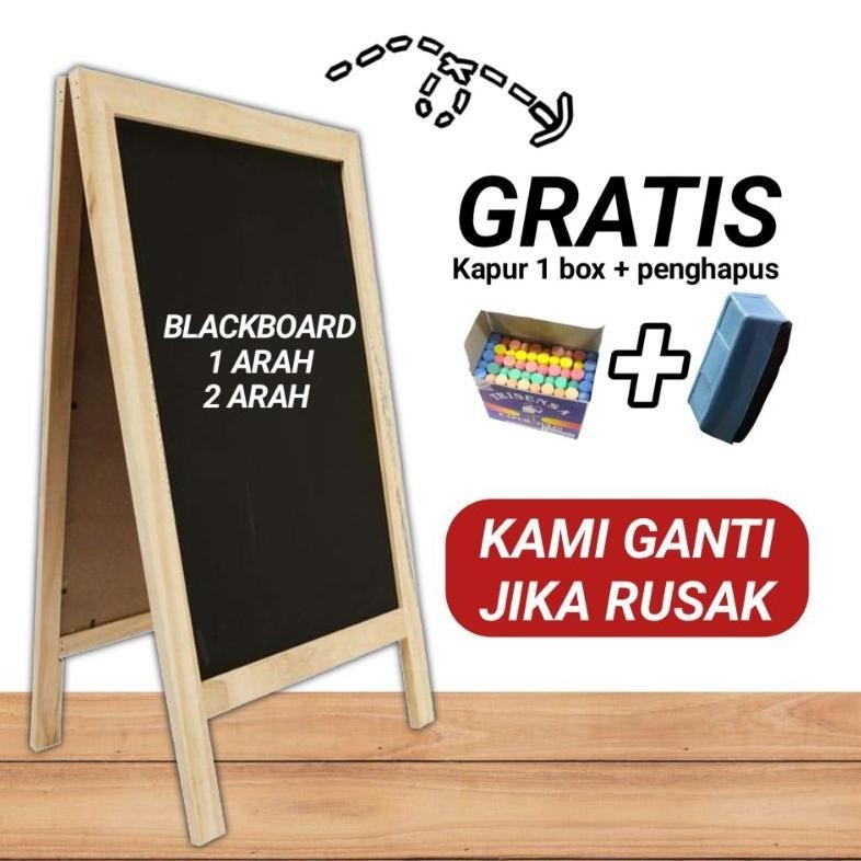 

rt-69 PAPAN TULIS KAPUR 2 ARAH & 1 ARAH 100X50CM | PAPAN TULIS BLACKBOARD Berkualitas