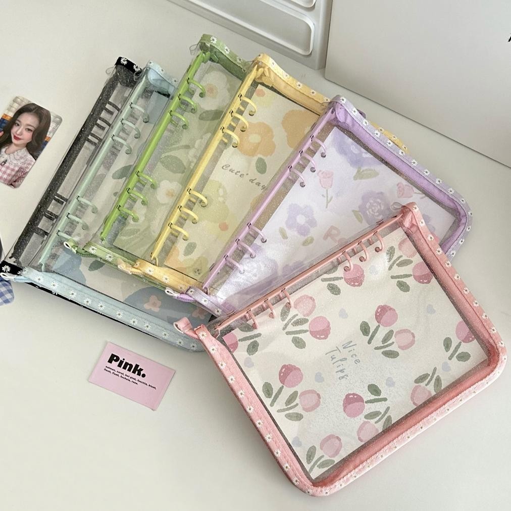 

u-45 Binder A5 Binder A6 Zipper Photocard Binder 6 Ring atau Binder Album Photocard Terlaris