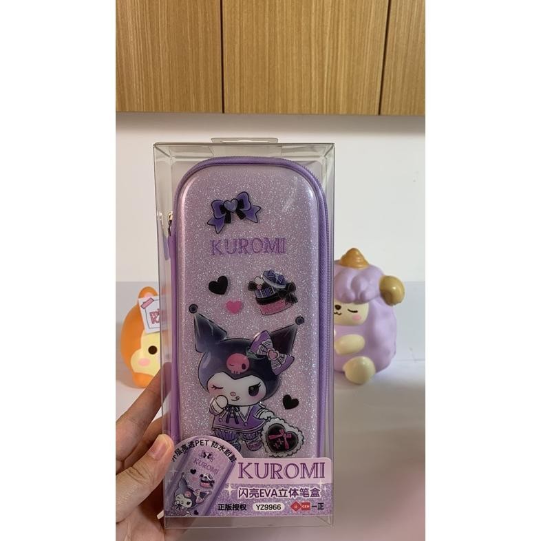 

CQ37 Kuromi Glisten EVA Pencil Case/ Tempat Pensil Glitter/ IIGEN YZ9966 Berkualitas
