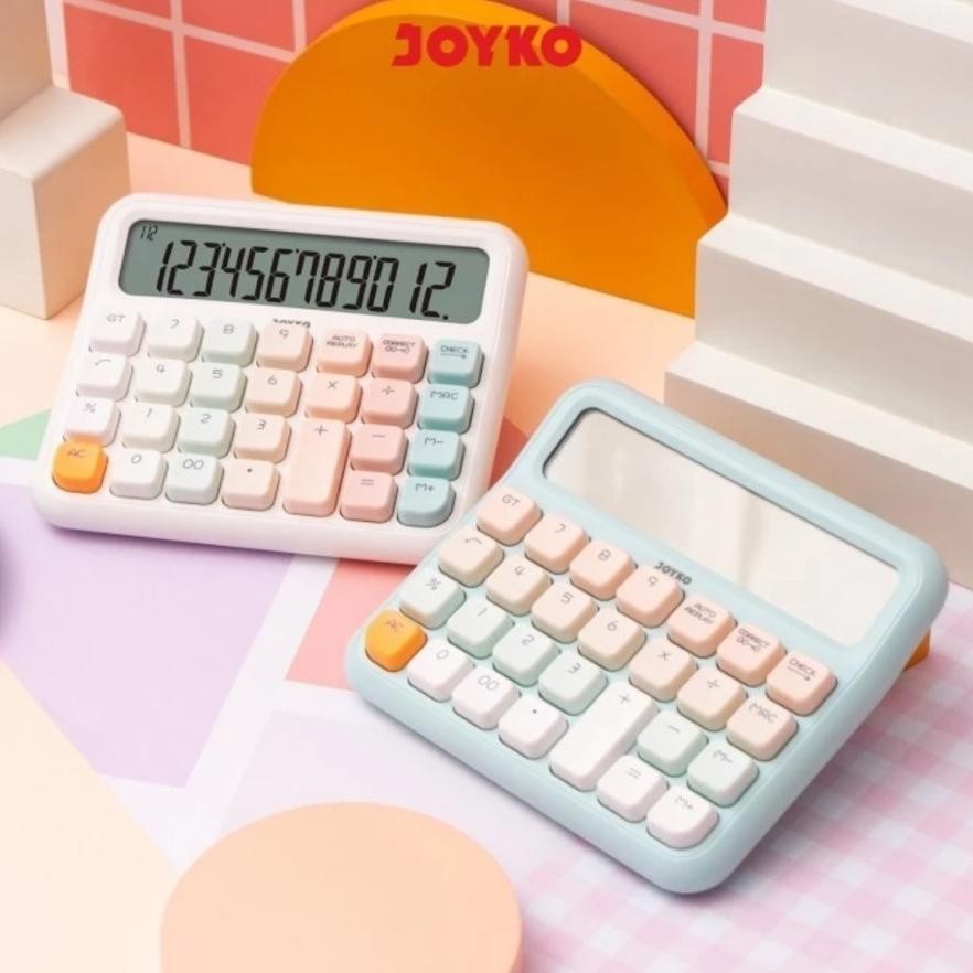 

d-54 STYLIST COLOR CALCULATOR JOYKO CC-63ACO - KALKULATOR FANCY WARNA DESKTOP MEJA Murah