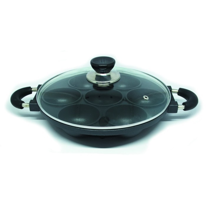 cetakan serabi 7 lubang kue cubit happy call/ 7 lubang cekung