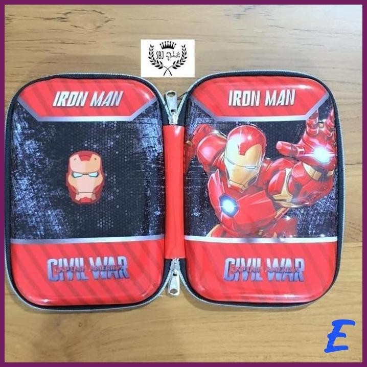 

| SJ | TEMPAT PENSIL SMIGGLE LOOKALIKE HARDCASE 3D EVA WATERPROOF AVENGERS