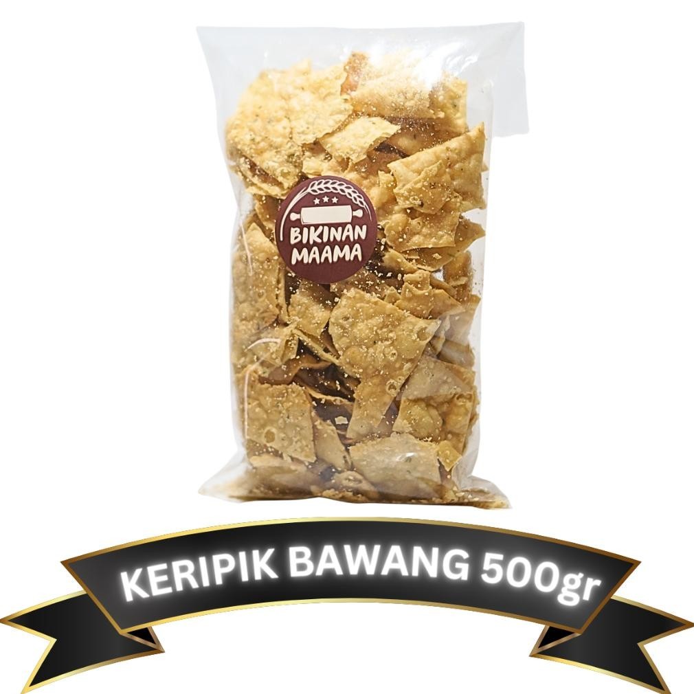 

Cemilan Keripik Bawang 500gr Gurih dan Renyah Ip